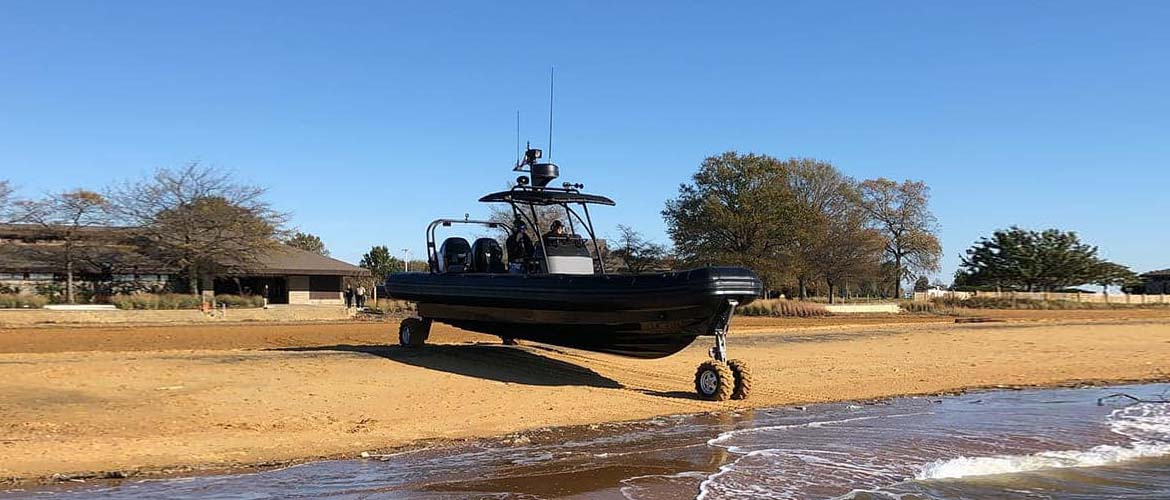 The 9.8m ASIS Amphibious boat The 9.8m ASIS Amphibious boat